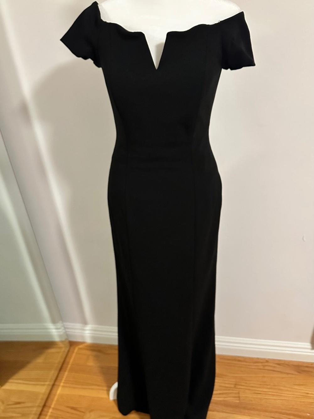 Black Floor Length Calvin Klein Evening Gown